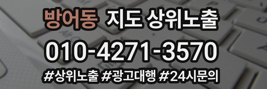 방어동 지도 상위 노출