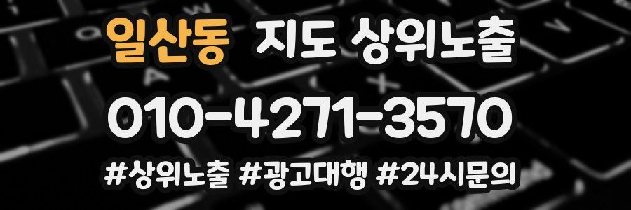 일산동 지도 상위 노출