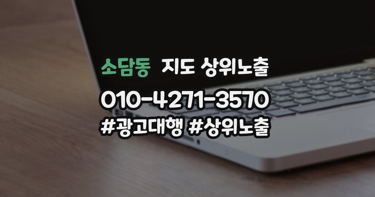 소담동 지도 상위 노출