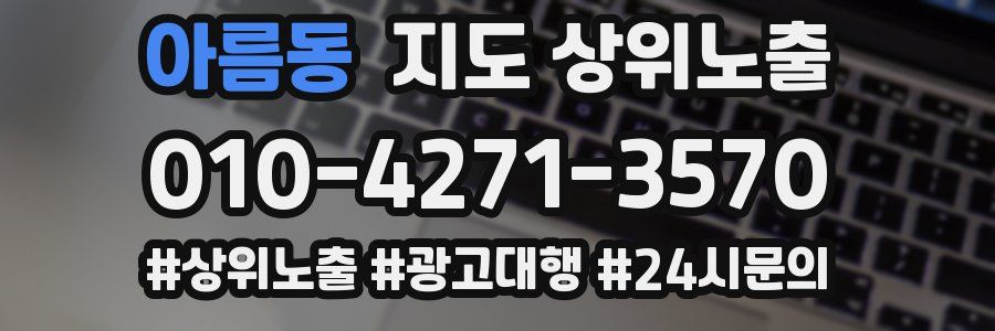 아름동 지도 상위 노출
