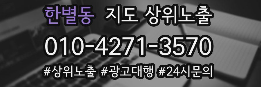 한별동 지도 상위 노출