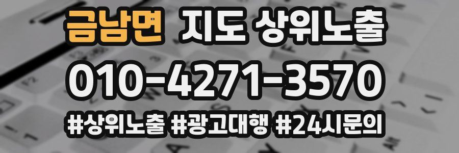 금남면 지도 상위 노출