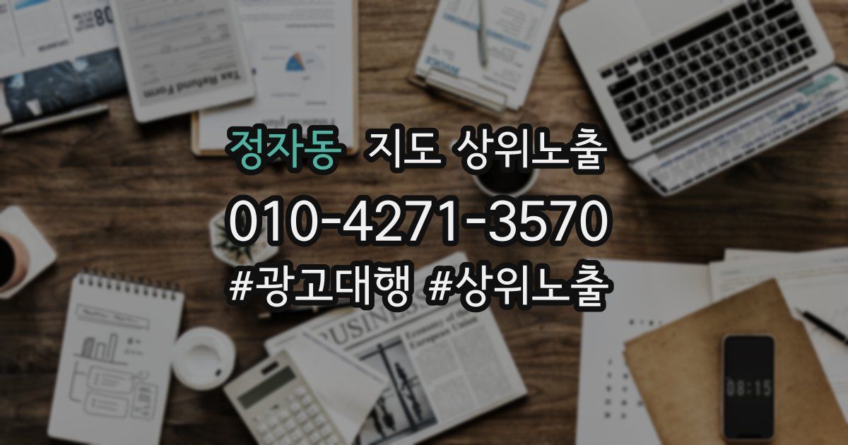 정자동 지도 상위 노출