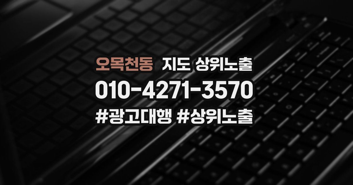 오목천동 지도 상위 노출