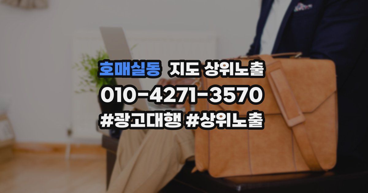 호매실동 지도 상위 노출
