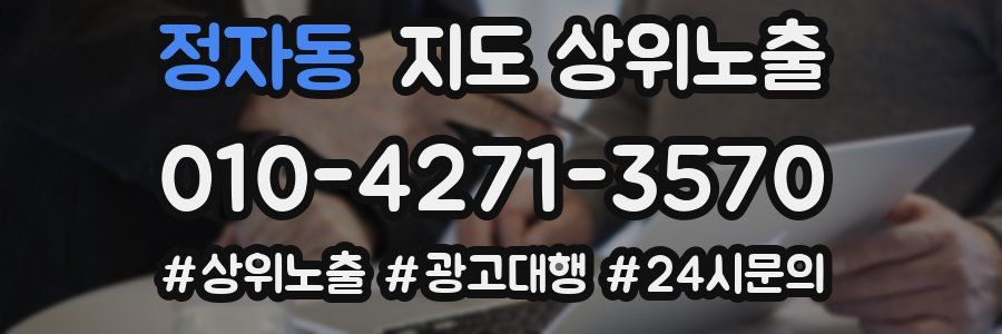 정자동 지도 상위 노출