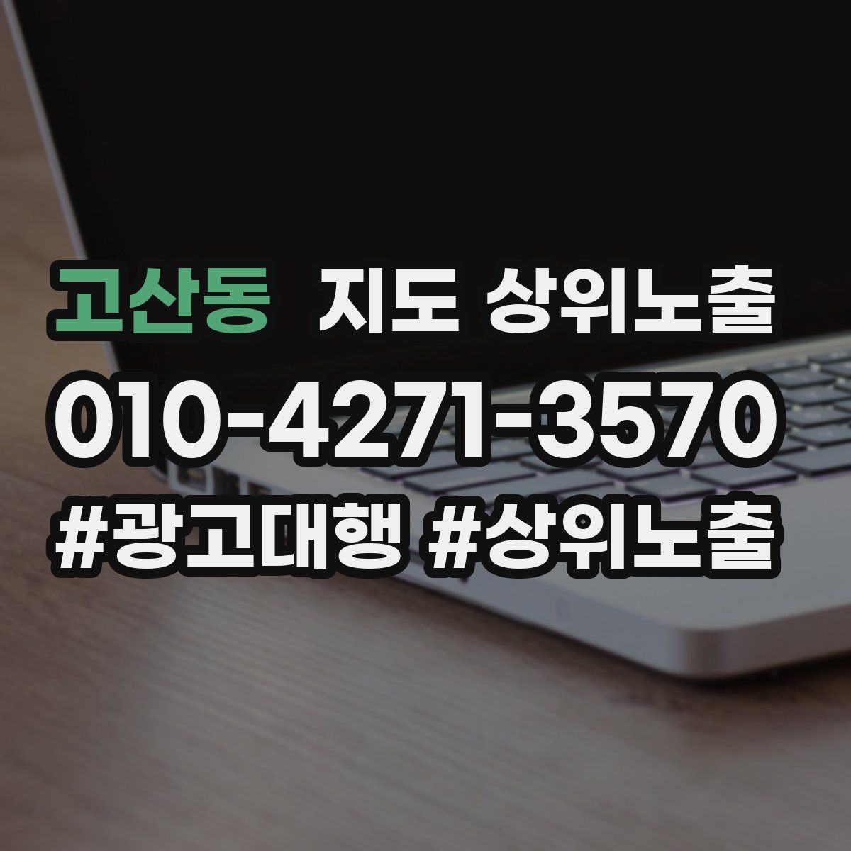 고산동 지도 상위 노출