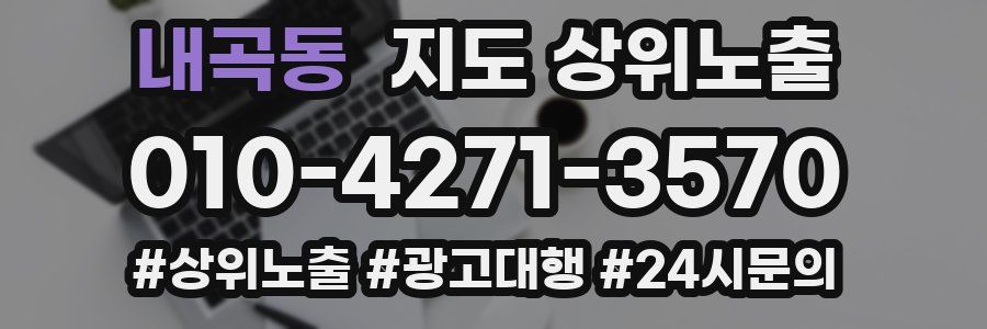 내곡동 지도 상위 노출