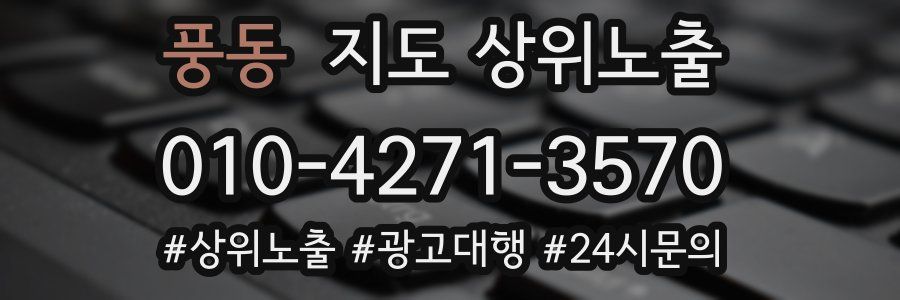 풍동 지도 상위 노출