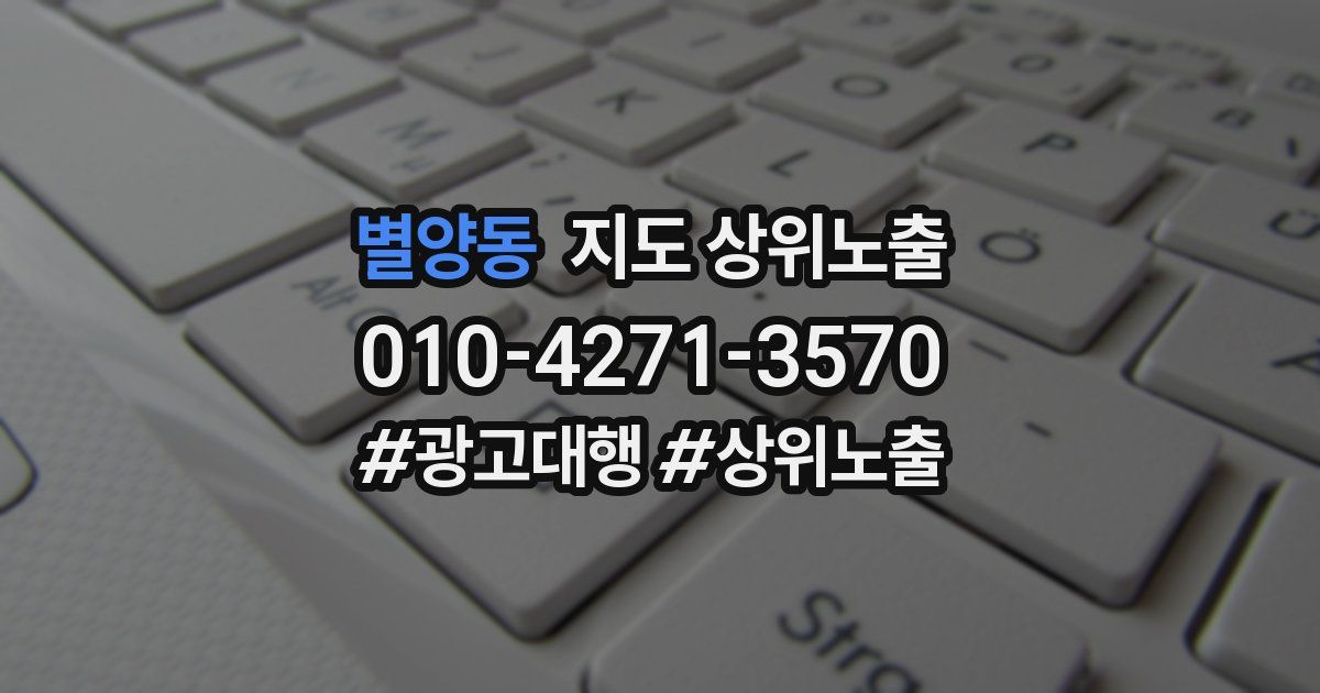 별양동 지도 상위 노출