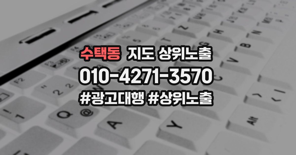 수택동 지도 상위 노출