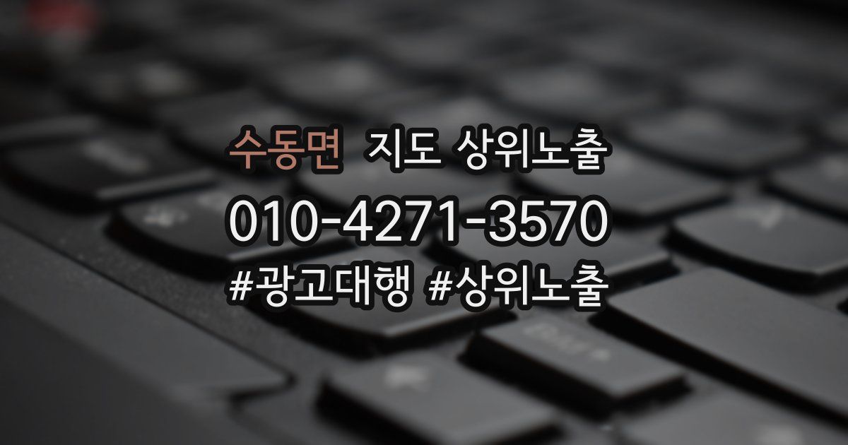 수동면 지도 상위 노출