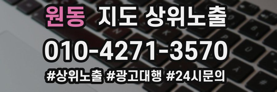 원동 지도 상위 노출