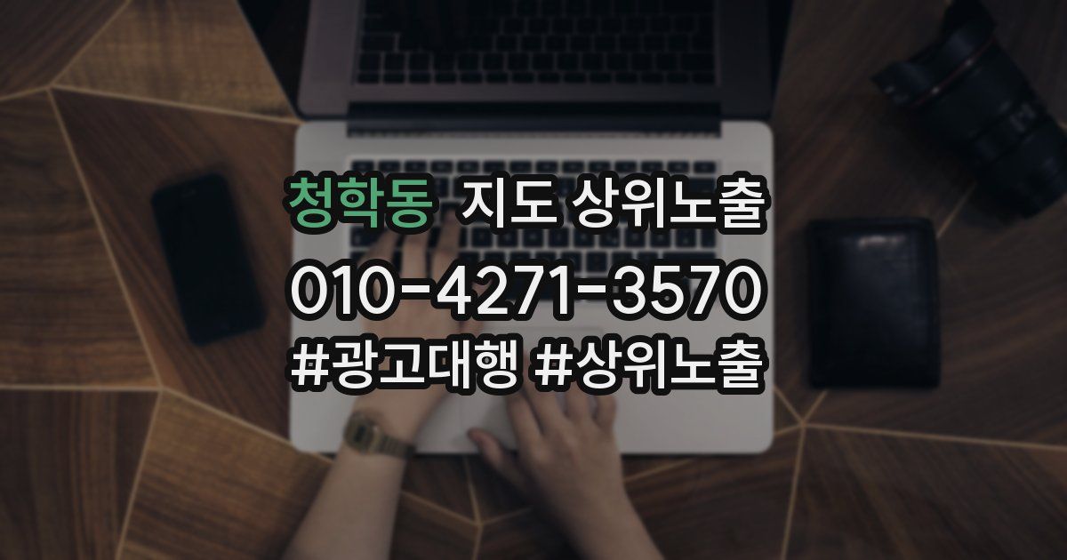청학동 지도 상위 노출