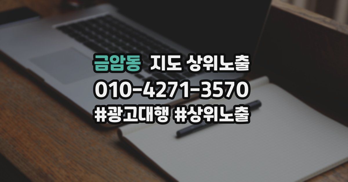 금암동 지도 상위 노출