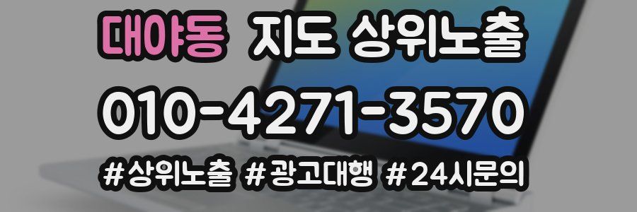 대야동 지도 상위 노출