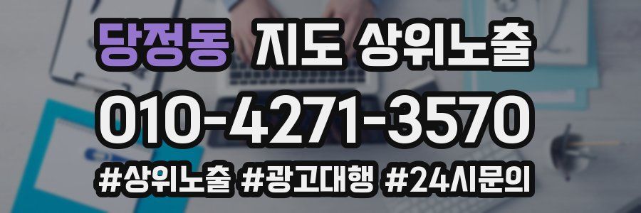 당정동 지도 상위 노출