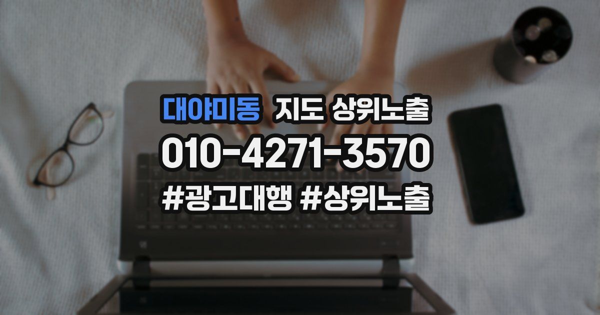 대야미동 지도 상위 노출