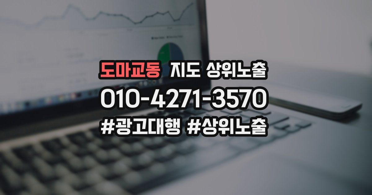 도마교동 지도 상위 노출