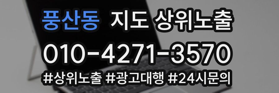 풍산동 지도 상위 노출