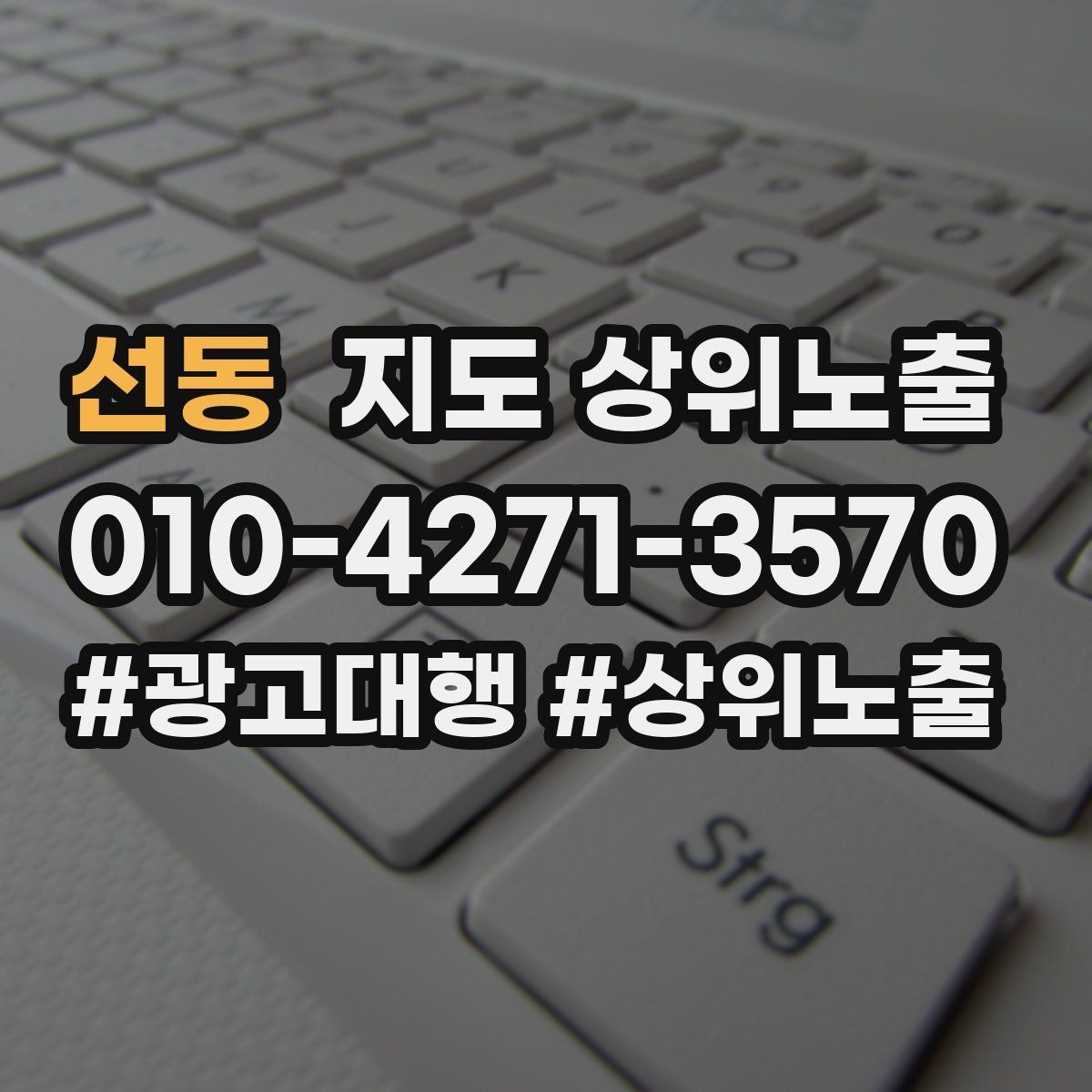 선동 지도 상위노출 반경을 좁히면 좋아지는 지표