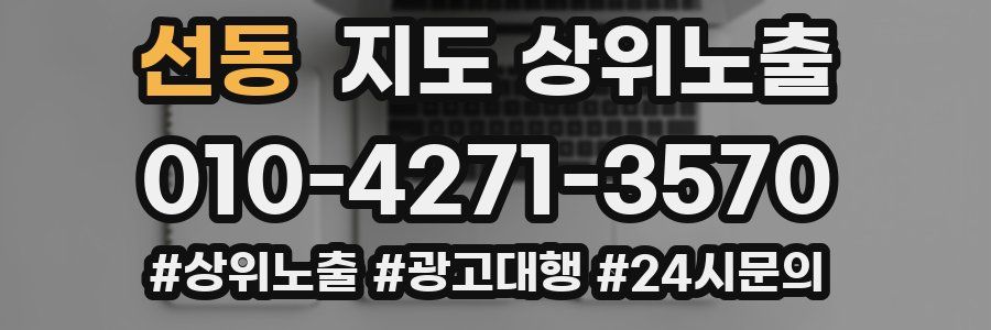 선동 지도 상위 노출