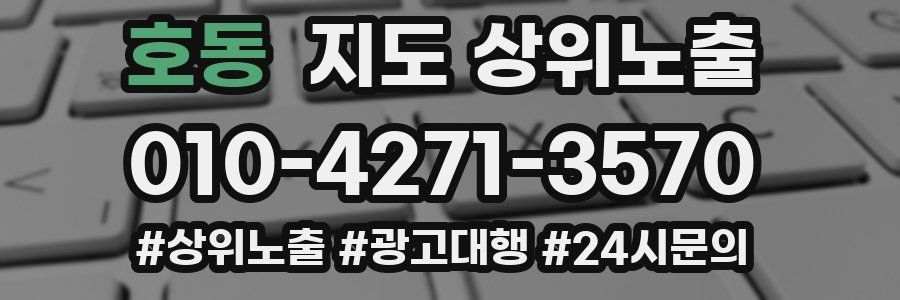 호동 지도 상위 노출