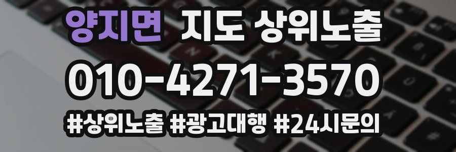 양지면 지도 상위 노출