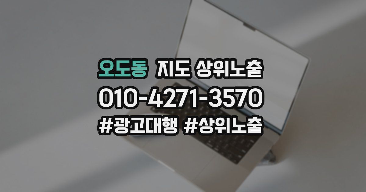 오도동 지도 상위 노출