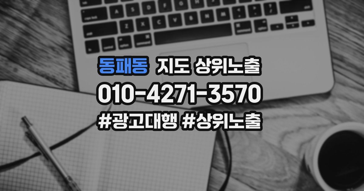 동패동 지도 상위 노출