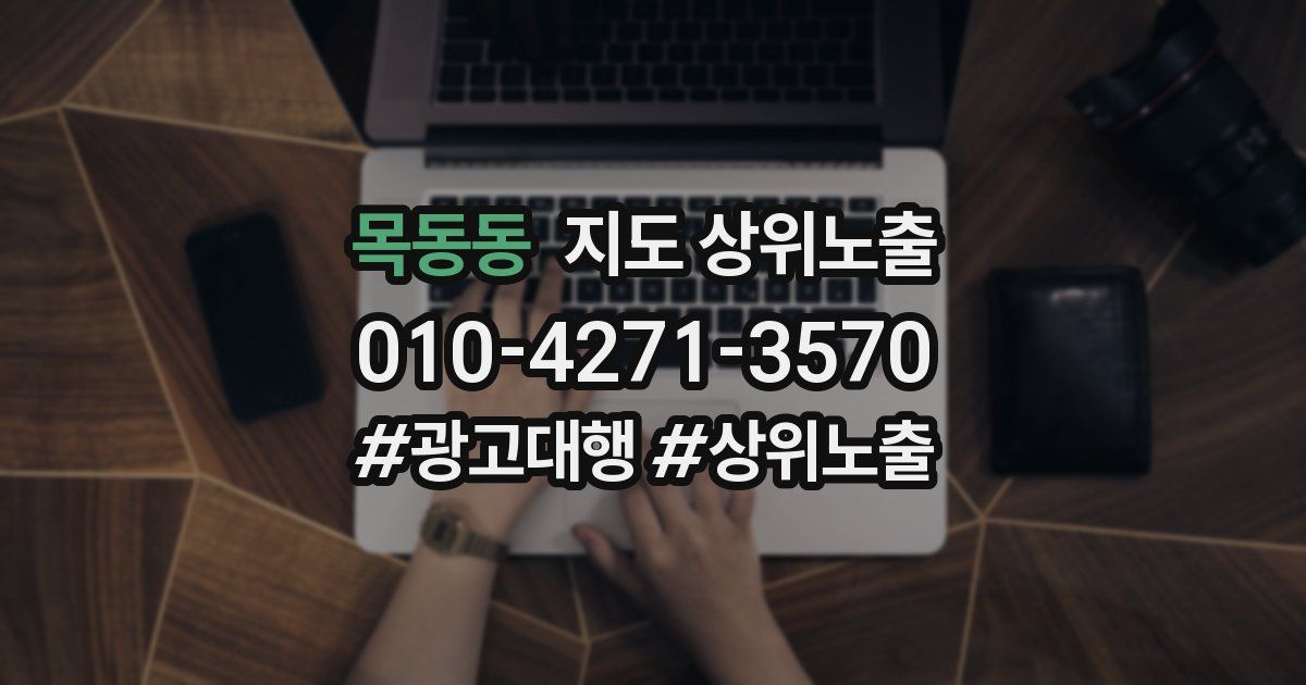 목동동 지도 상위 노출