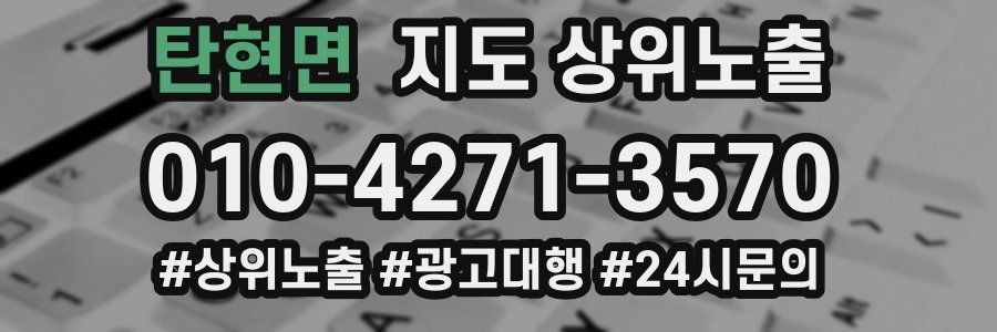 탄현면 지도 상위 노출