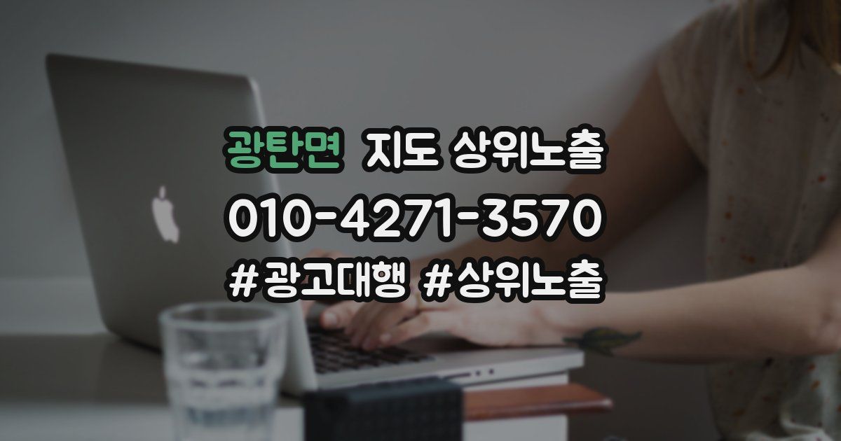 광탄면 지도 상위 노출
