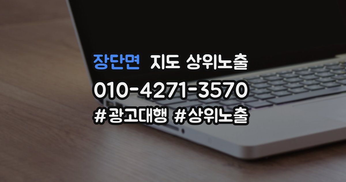장단면 지도 상위 노출