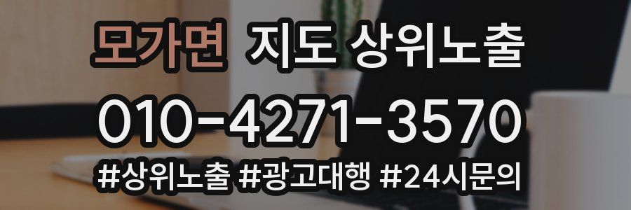 모가면 지도 상위 노출
