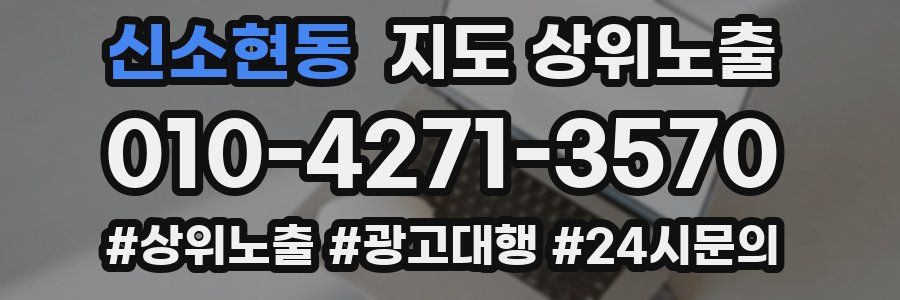 신소현동 지도 상위 노출