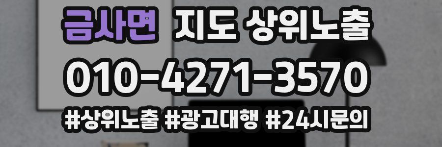 금사면 지도 상위 노출