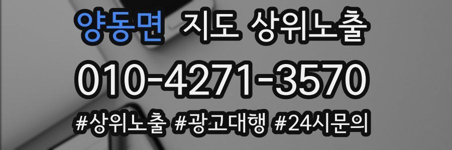 양동면 지도 상위 노출