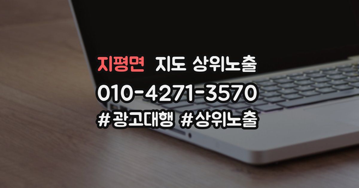 지평면 지도 상위 노출