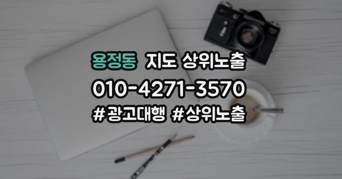 용정동 지도 상위 노출