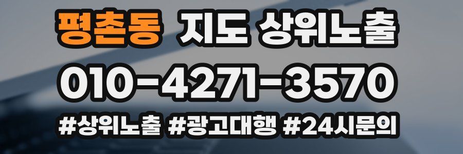 평촌동 지도 상위 노출