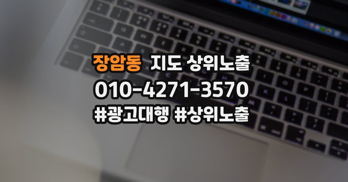 장암동 지도 상위 노출