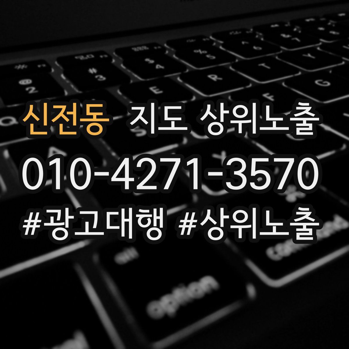 신전동 지도 상위 노출