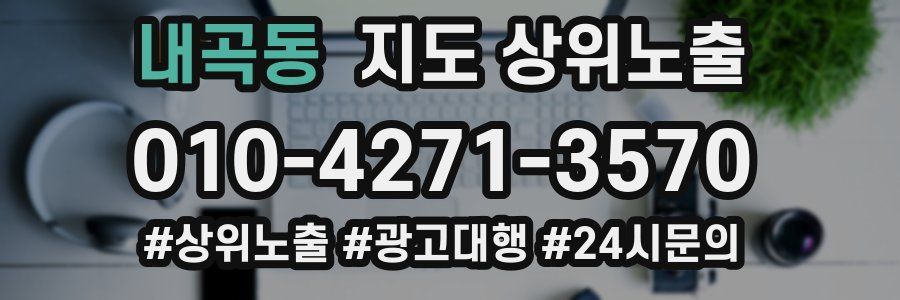 내곡동 지도 상위 노출