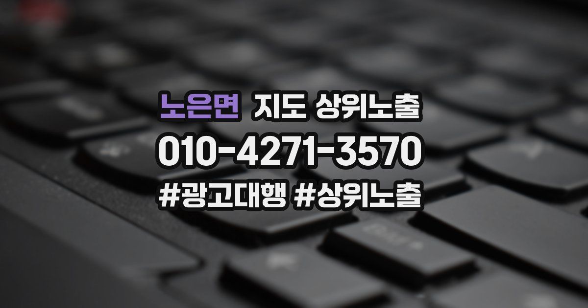 노은면 지도 상위 노출