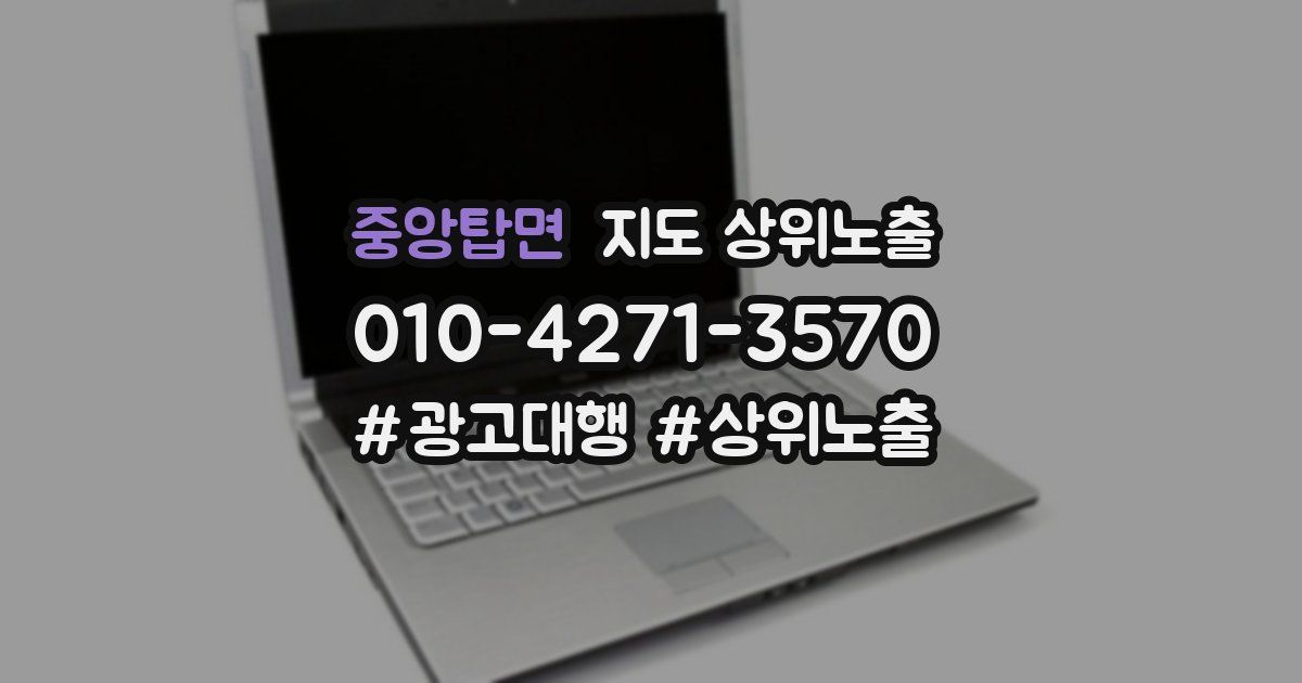 중앙탑면 지도 상위 노출