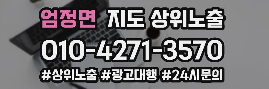 엄정면 지도 상위 노출
