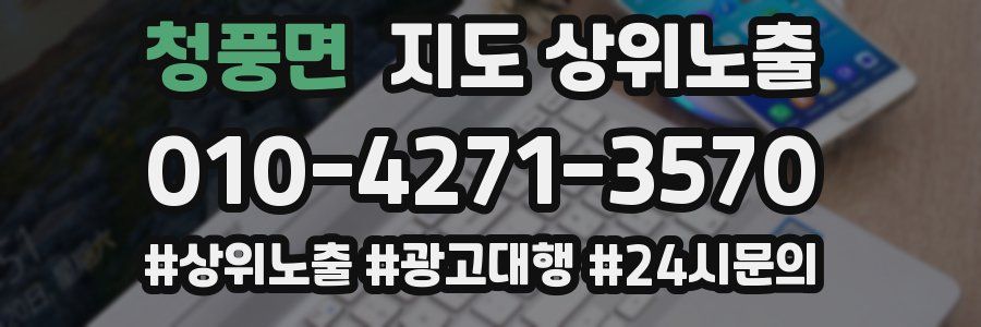 청풍면 지도 상위 노출