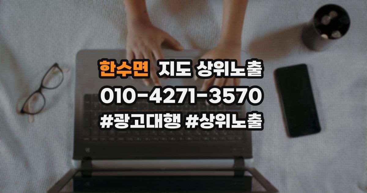 한수면 지도 상위 노출