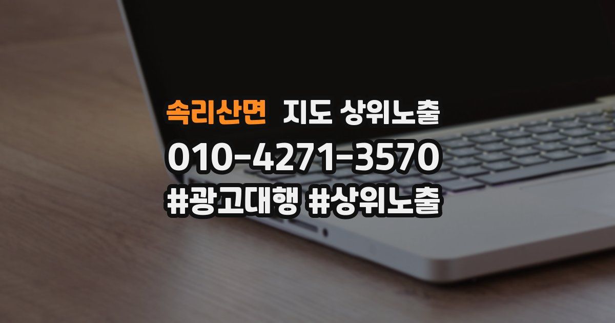 속리산면 지도 상위 노출